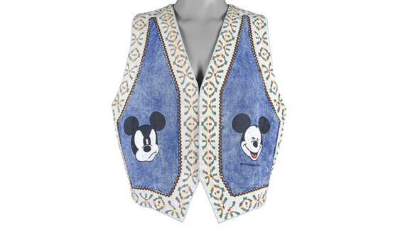 Disney (Poppins) - 'Mickey Mouse' Jeans Vest 1990'