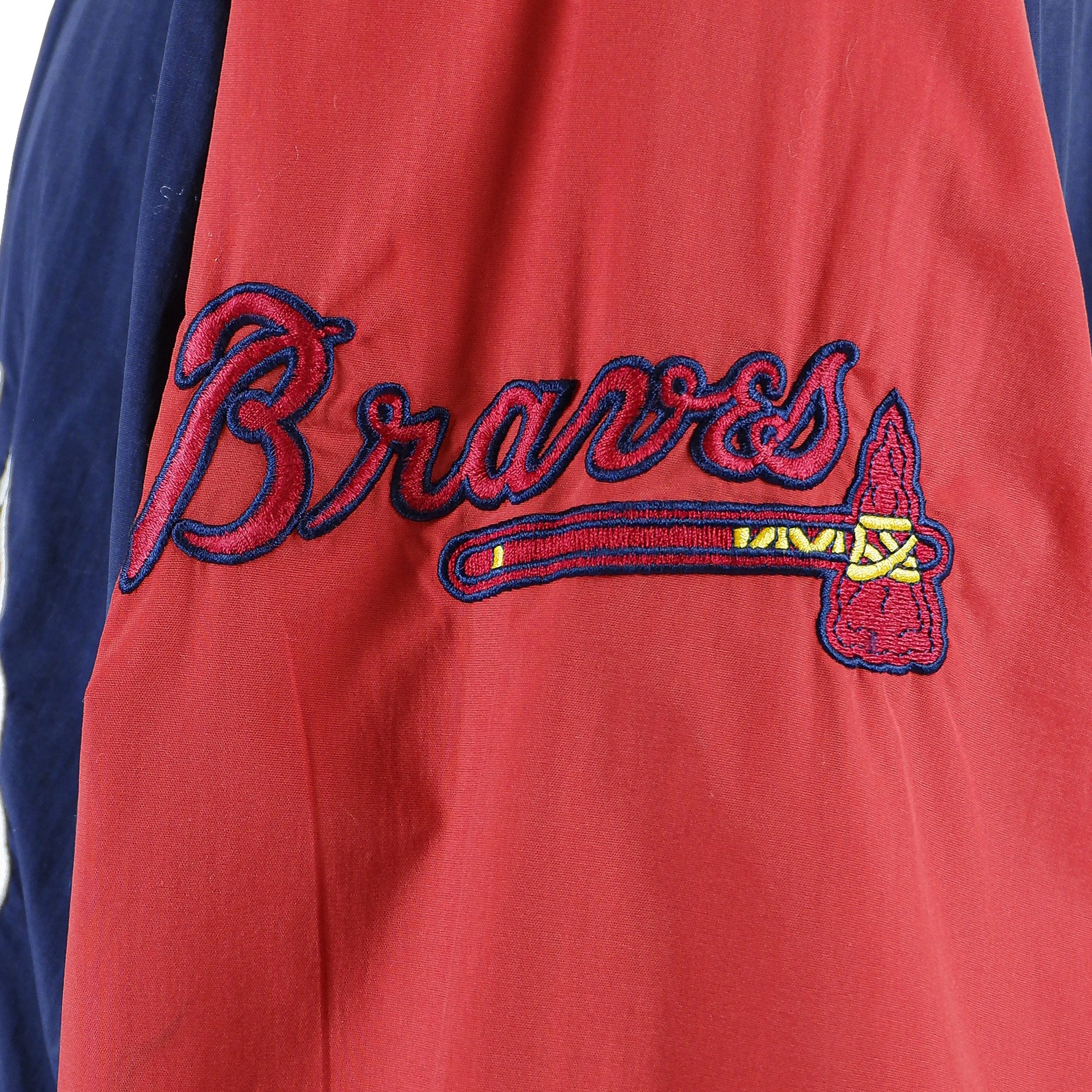 MLB (apex One) - Atlanta Braves Spell-out Windbreaker 1990s X