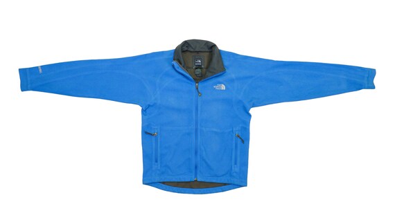 The North Face - Blue Zip Up Fleece Jacket 1990's