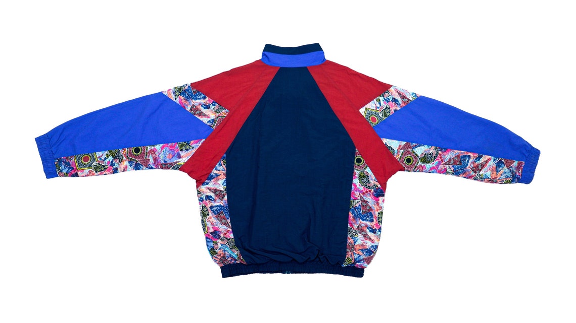 patterned windbreaker