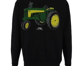Vintage (Tultex) - John Deere Traktor 730 Diesel Rundhals-Sweatshirt 1990s Medium
