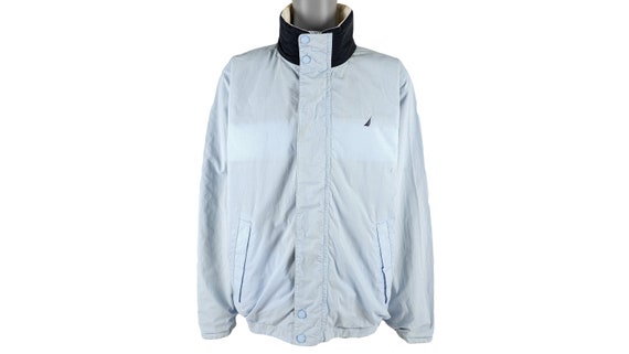 Nautica - Blue Reversible Jacket 1990's X-Large