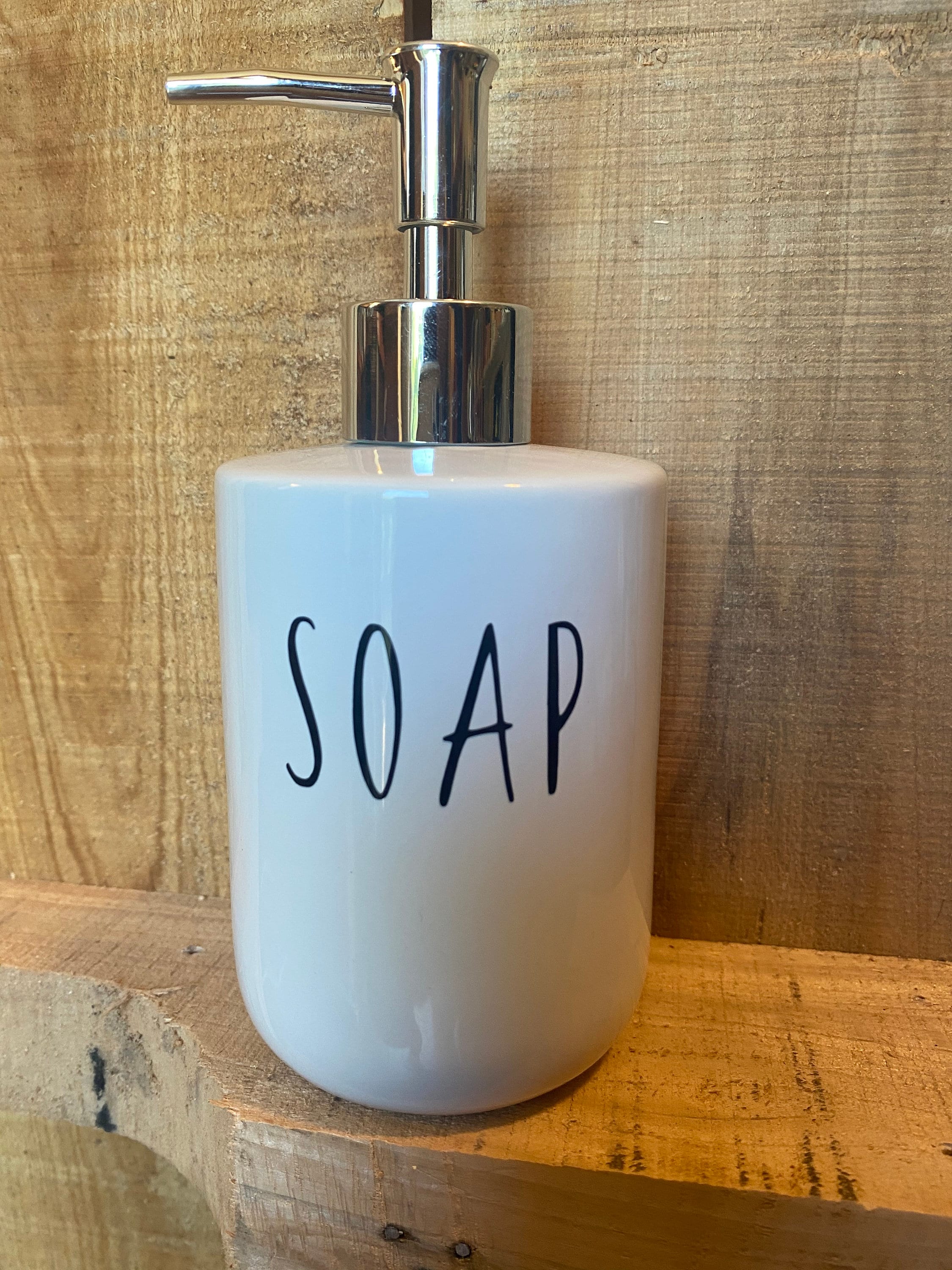 Rae Dunn INSPIRED hand soap dispenser Etsy