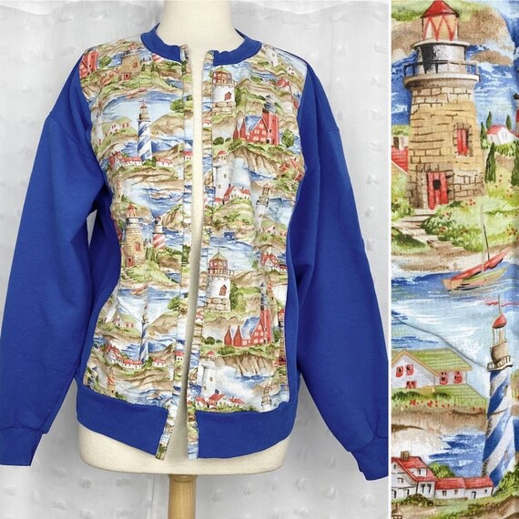90s lighthouse cardigan - Gem