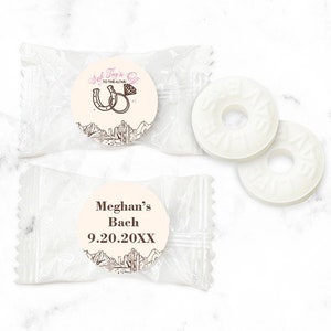 Bachelorette Favors They&#39;re Off To The Altar Personalized Life Savers, Personalized Life Savers Ring-shaped Candy 905, Set of 25