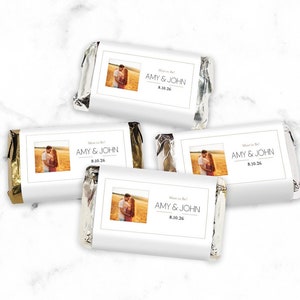 Wedding Party Labels Personalized Miniatures Hershey&#39;s Bar, Personalized Assorted Chocolate Miniature Hershey&#39;s Favors 800, Set of 50