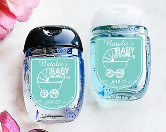 Set of 12 Baby Shower Favors, Baby Shower Personalized Labels for Sanitizers, Baby Shower Peel-and-stick Labels, Party Favor Labels 867