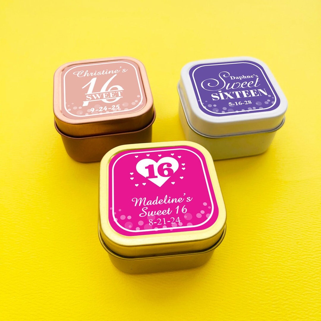 Set of 12 // Personalized Travel Candle Tin With Labels Etsy