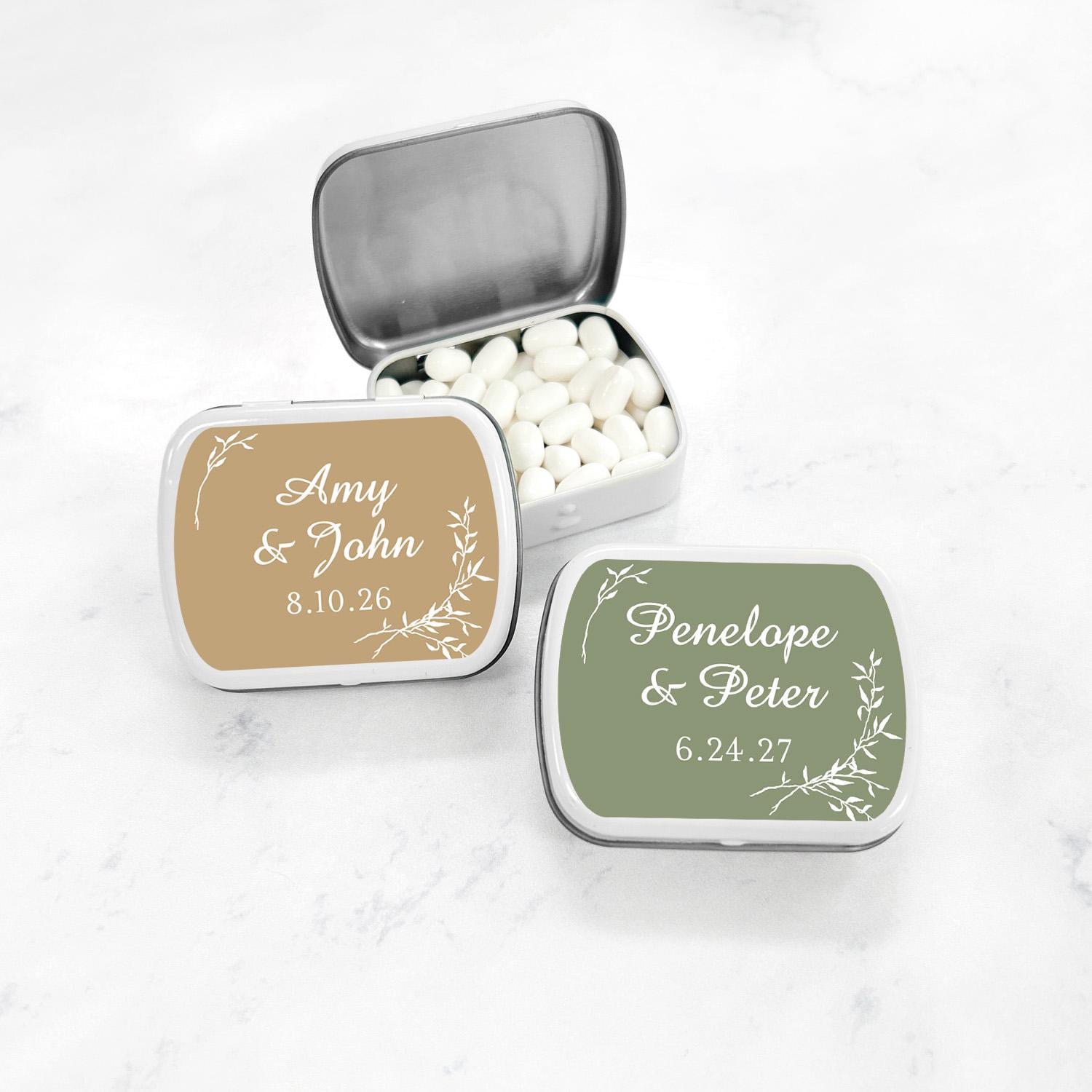 Tin Containers Labels