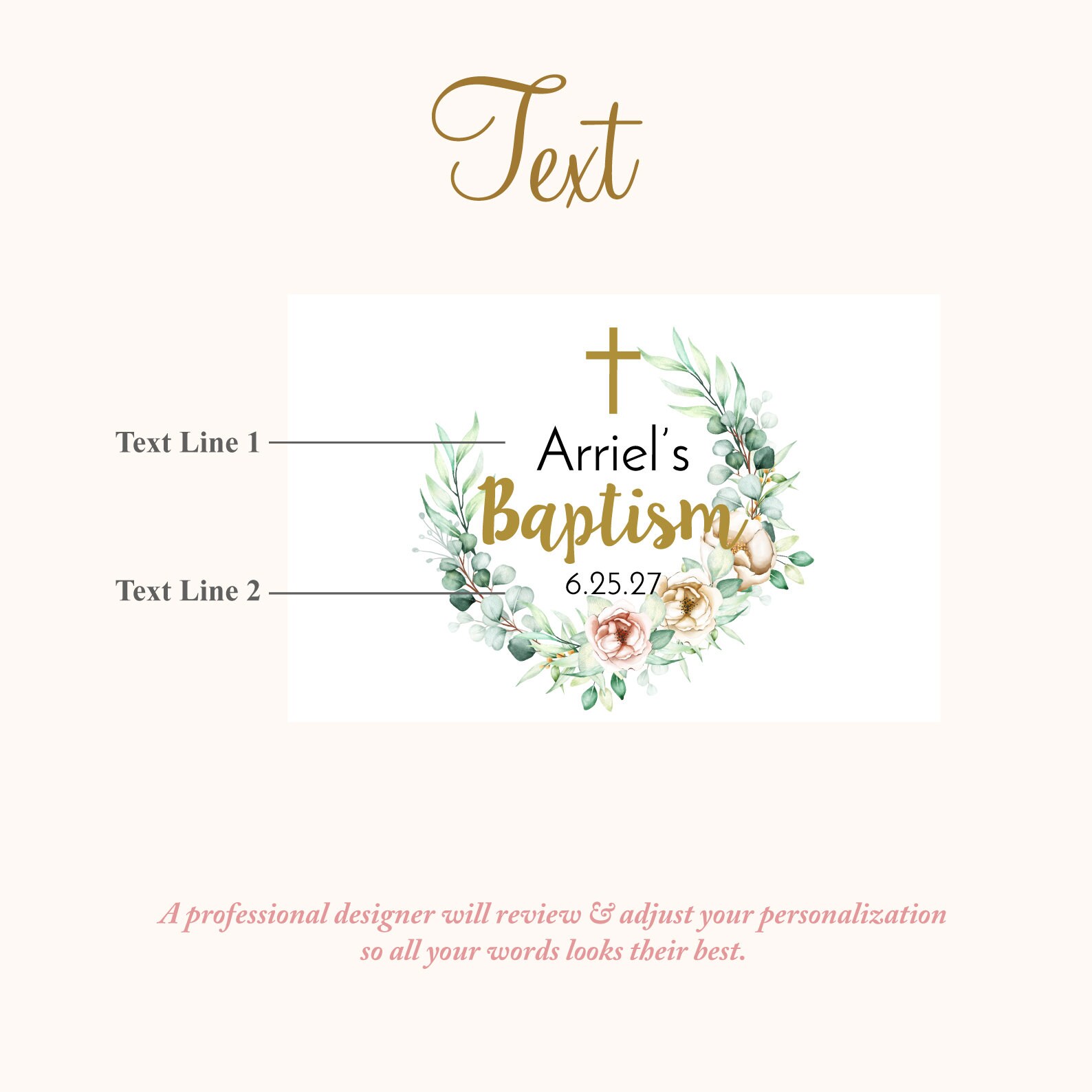 Set of 20 Baptism Personalized Fancy Shaped Labels, Personalized ...