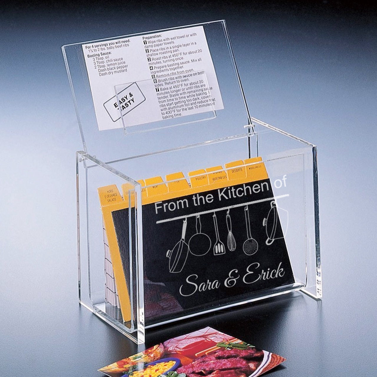 Recipe Card Protections Clear Covers to Keep Your Cards Clean and Protected  Open Ended for Easy Use Set of 12 Sleeves 4 X 6 Inches 