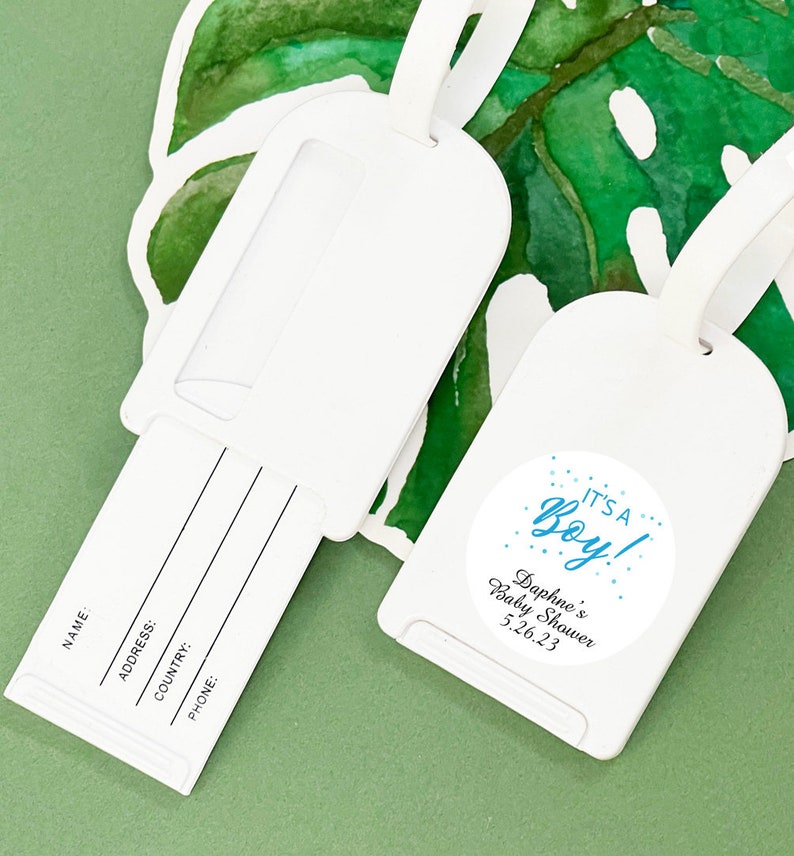 Set of 12 // Personalized Luggage Tag Party Favors It's A Etsy