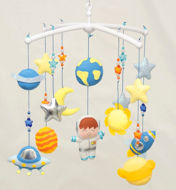 Solar System New Born Baby Mobile Space Nursery Decor Boy Etsy