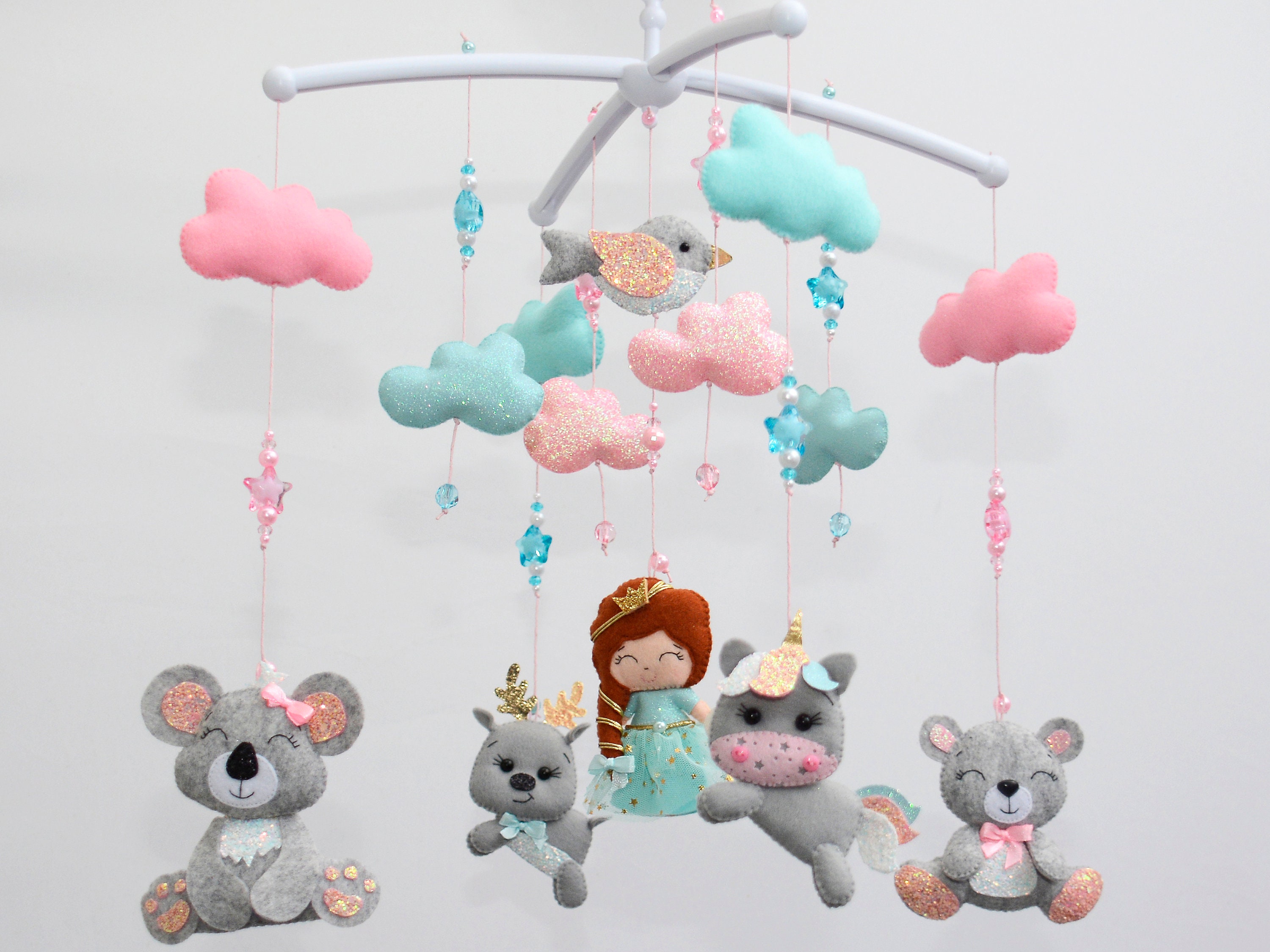 unicorn musical cot mobile