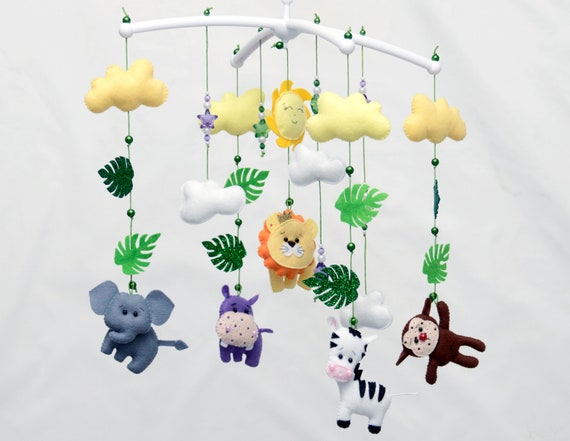 jungle theme baby mobile