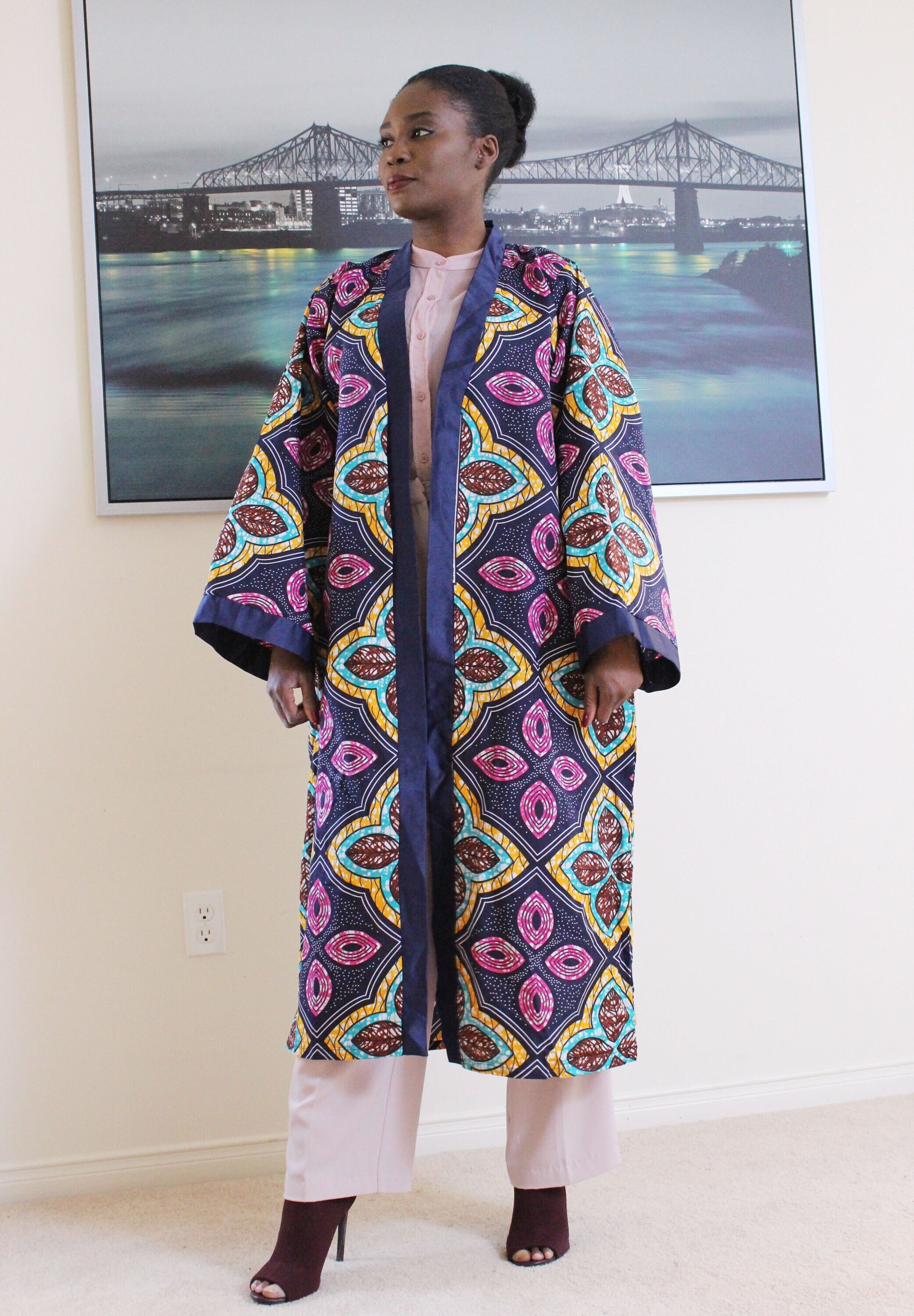 Women's Kimono Jacket, African Print Oversized Kimono Robe, Womens Long  Duster Coat, Ankara Kimono, African Tribal Print Longline Jacket -   Norway