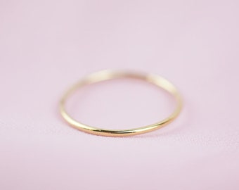 Gold Filled Ring Thin Gold Ring Stackable Rings for Women Simple Gold Ring Delicate Gold Ring