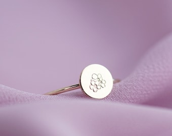 Hawthorn May Birth Flower Ring Birth Flower Jewelry Nature Inspired Ring May Ring Meaningful Jewelry