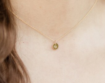 Carnation Necklace Birthflower Necklace January Birth Flower Jewelry Gold Filled Floral Necklace