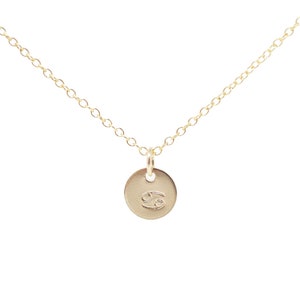 Cancer Necklace Cancer Zodiac Necklace Cancer Zodiac Jewelry Zodiac Sign Necklace