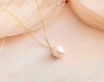 Pearl Pendant Necklace Pearl Freshwater Choker Bridal Necklace Mother of the Bride Mother of the Groom Wedding Necklace