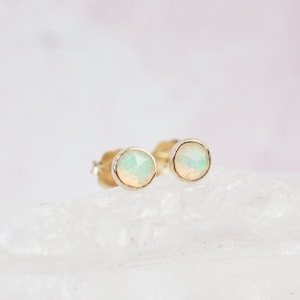 Opal Stud Earrings Gold Stud Earrings Silver Stud Earrings Small Stud Earrings Simple Gold Earrings Gold Filled Earrings