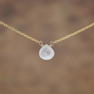 Collier pierre de lune arc-en-ciel Collier ras de cou pierre de lune Colliers pour femme Collier pierre de naissance juin