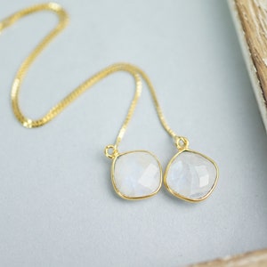 Moonstone Earrings - June Birthstone Gift