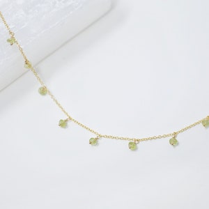 Peridot Bracelet Lime Green Bracelet August Birthstone Bracelet Crystal Bracelet Gemstone Bracelet