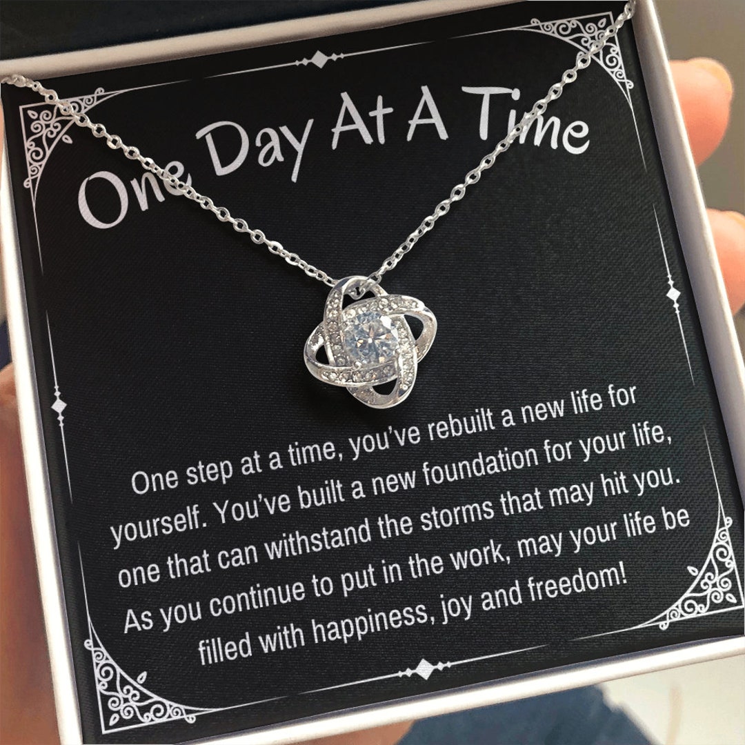 Sobriety Gift, Sobriety Necklace, Sober Gift, Sober Anniversary Gift