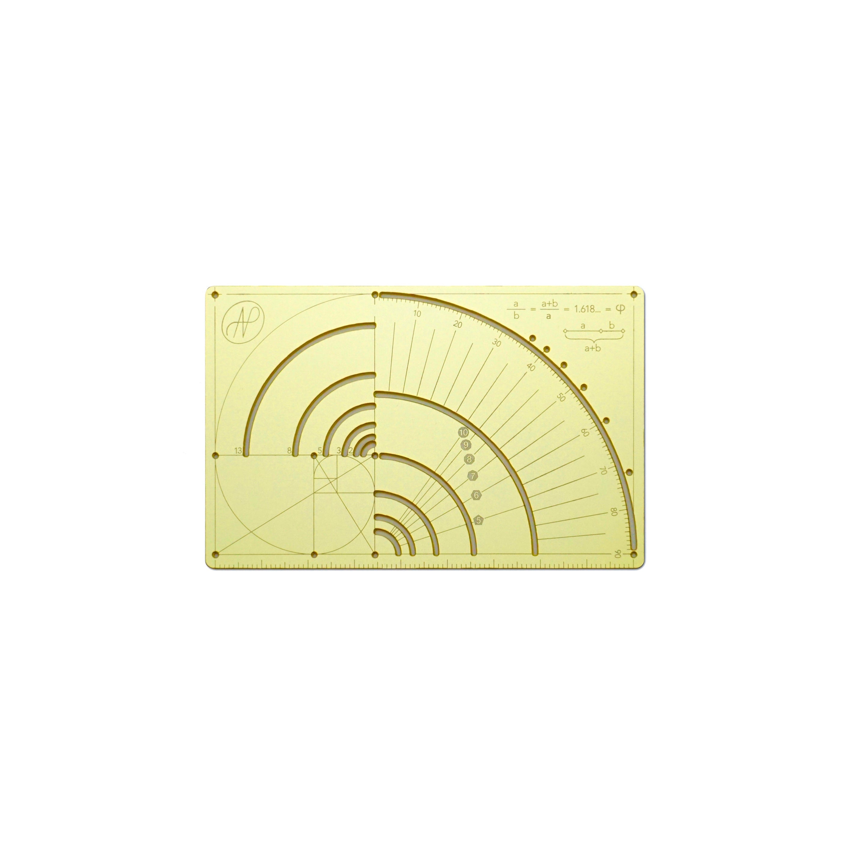 Golden Ratio Ruler | Sketching Tool | Draw Draft DIY Craft Stationery ...