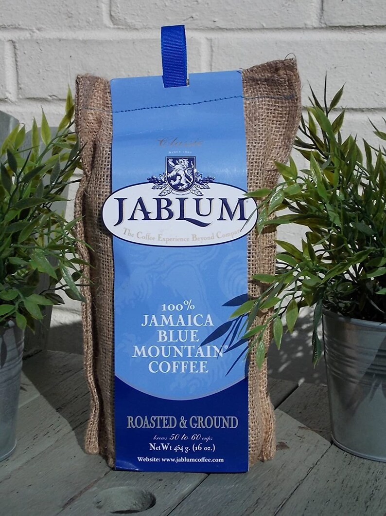 Jablum Jamaica Blue Mountain Coffee, Ground 16oz, Authentic Jamaican