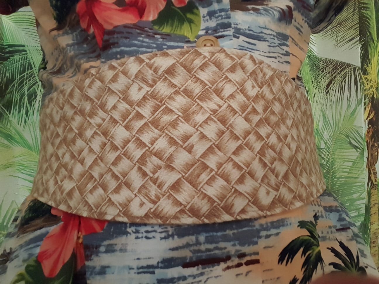 Handmade Curved Belt Tropical Lauhala-look Hawaiian | Etsy
