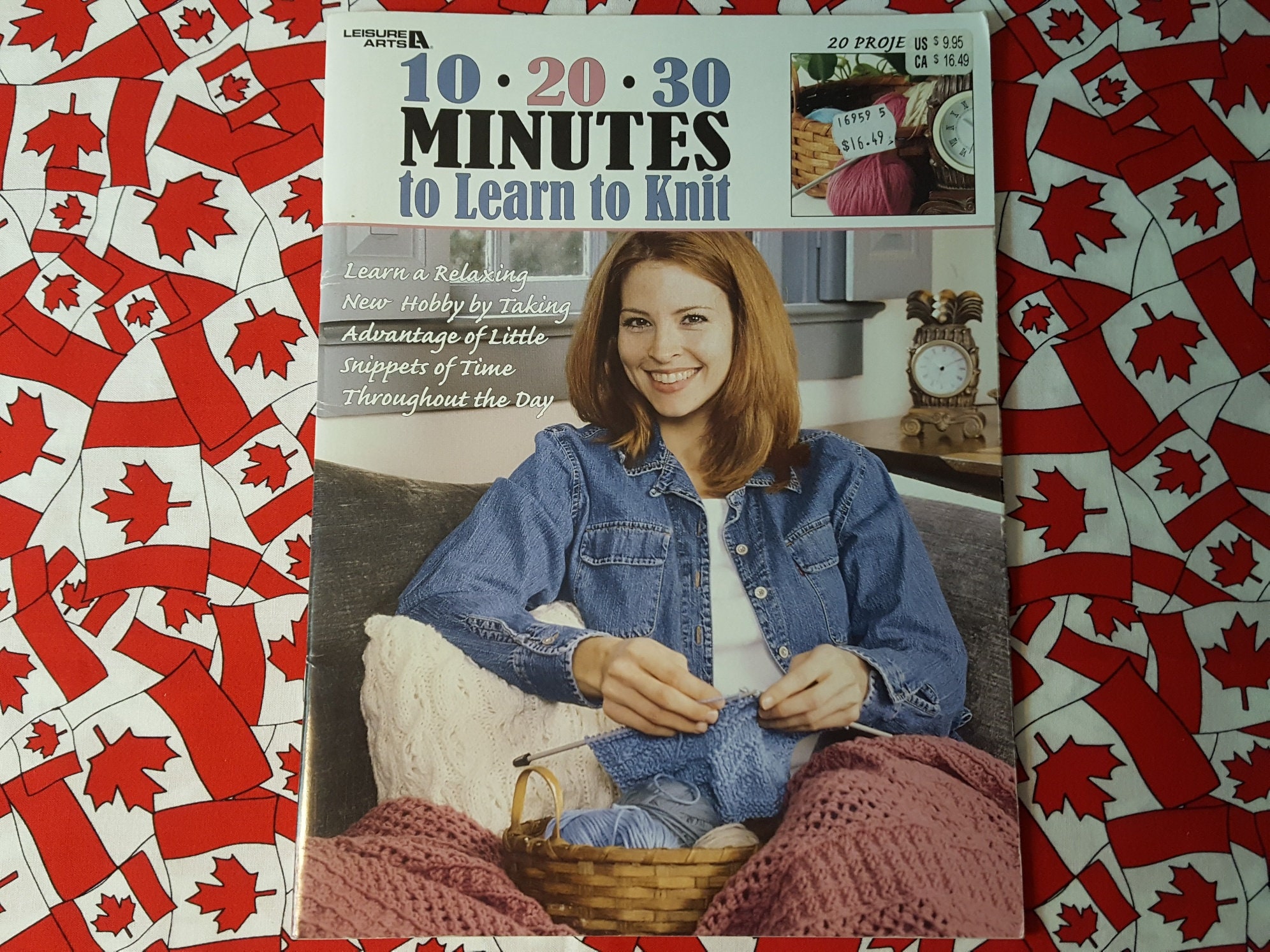 10 20 30 Minutes To Learn To Knit By Leisure Arts Knitting Techniques 20 Projects In 10 To 30 Minute Snippets C 2001 52 Pages Canada - 