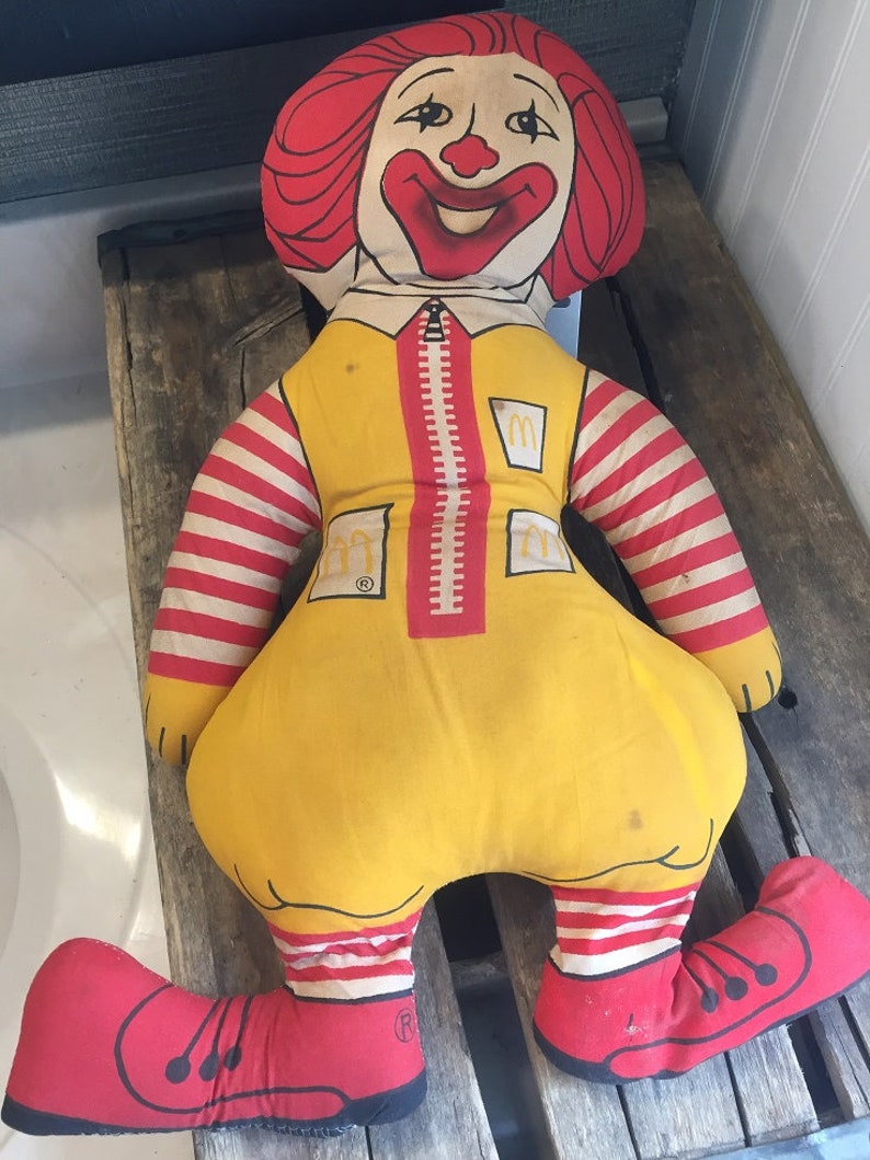 Vintage Original Ronald Mcdonald Stuffed Doll From the Original Mcdonald's in Des Plaines, IL Etsy
