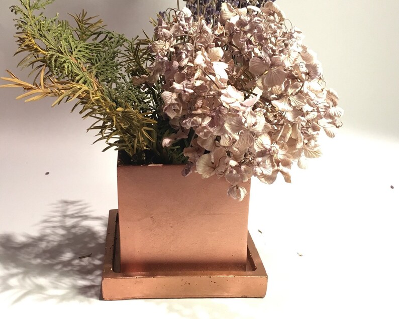 Copper Concrete Planter Home Decor Easter Cements Pots Pots for plants Planter For Succulents