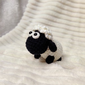 Black Sheep Amigurumi | Crochet Stuffed Doll | Handmade Knitted Toy