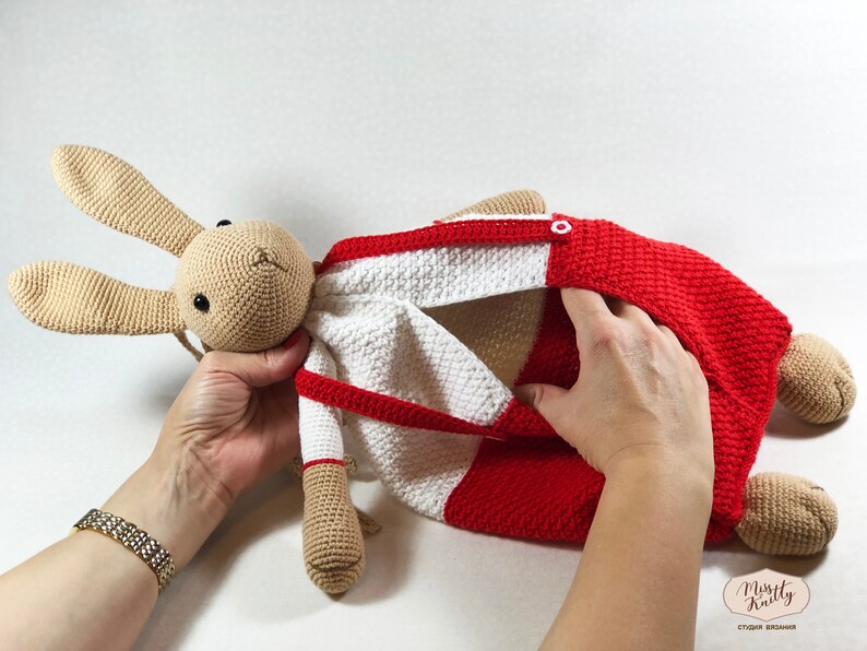 Kids storage Bag Pajama Bag Pattern Crochet Rabbit Pattern Etsy