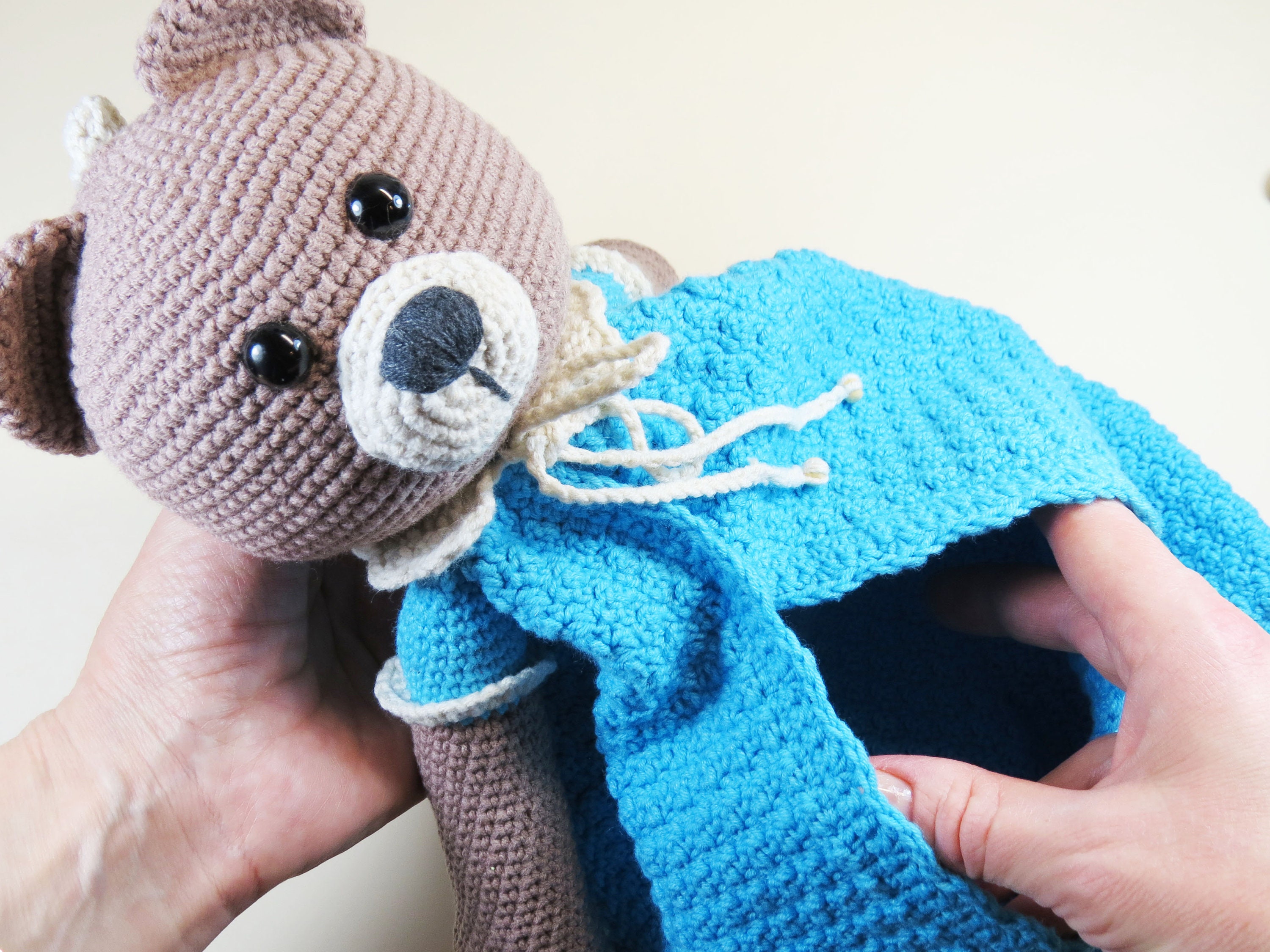 Pyjama Case Teddy Pattern Pattern Pajama Bag Crochet Etsy UK