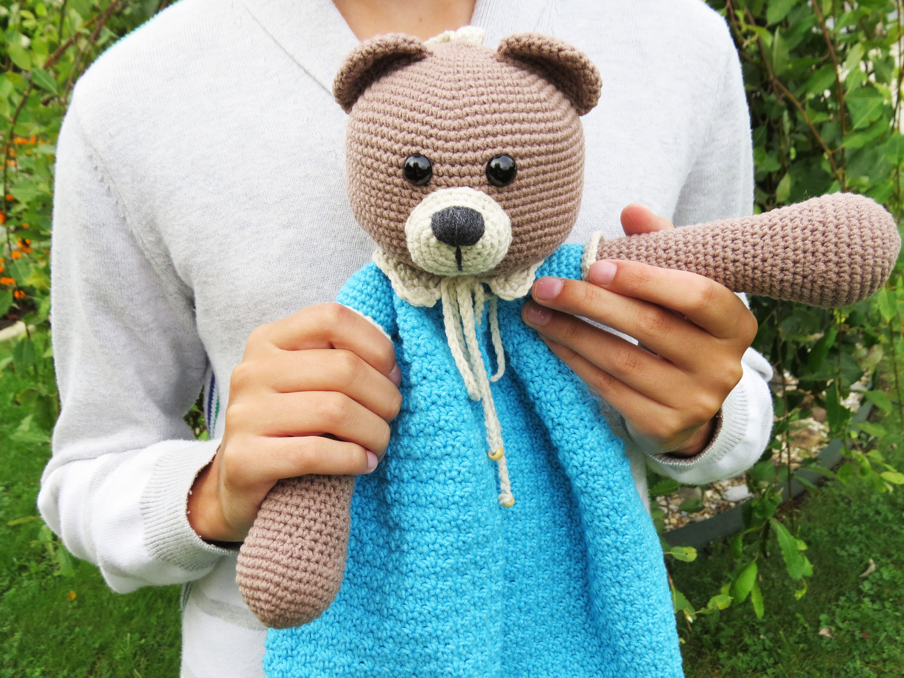 Pyjama Case Teddy Pattern Pattern Pajama Bag Crochet Etsy UK