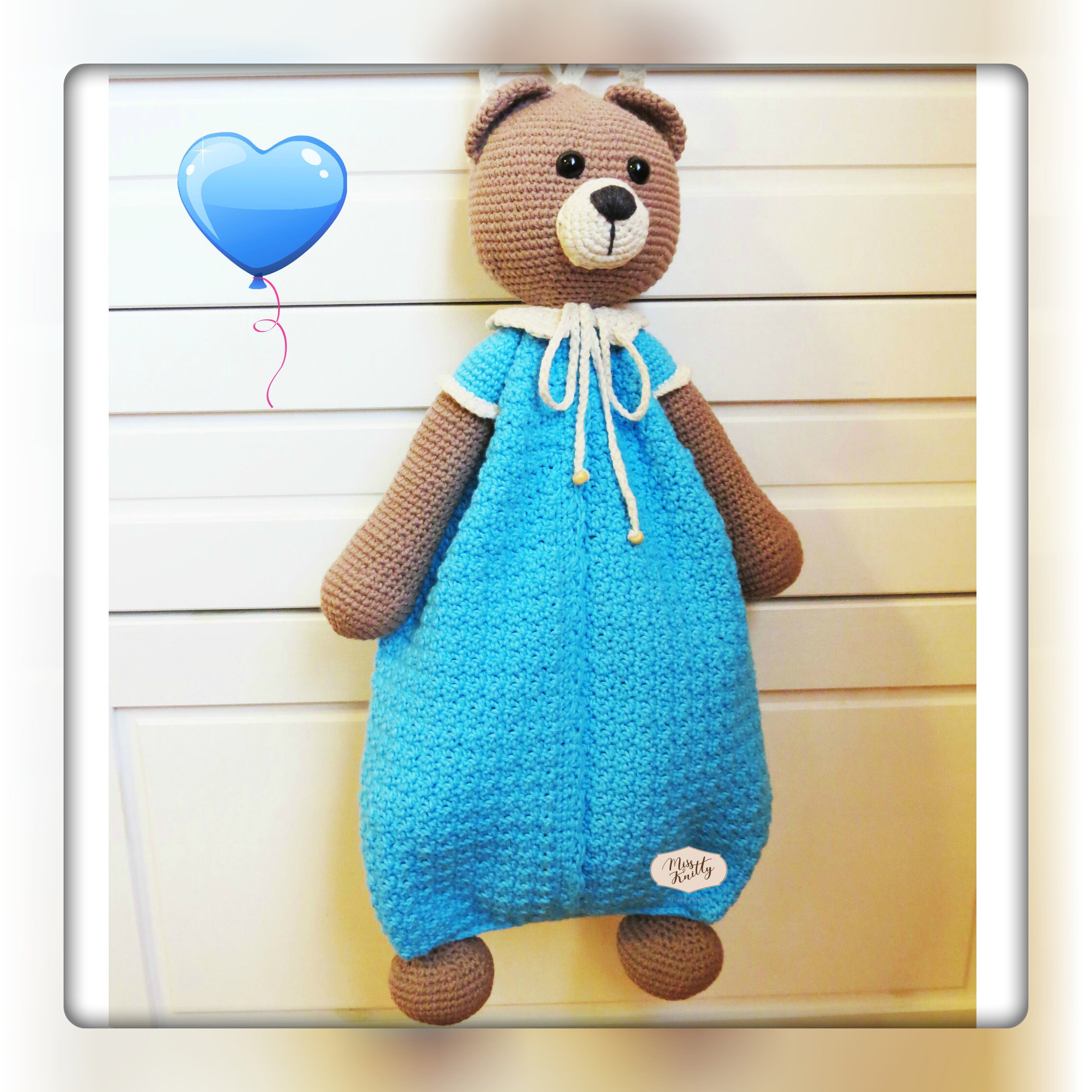 Pyjama Case Teddy Pattern Pattern Pajama Bag Crochet Etsy UK