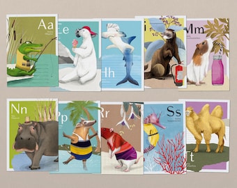 ABC Cards Expansion Set – 10 Additional Animal Designs