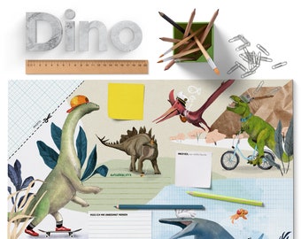 Desk Pad - Dinos, doodle pad for all school children, gift for enrolment, school, start of school
