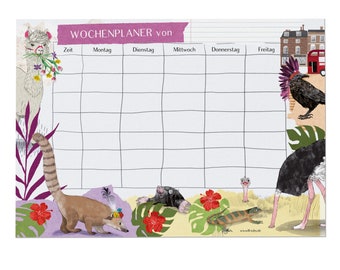 Lama Timetable – Weekly Planner for Children