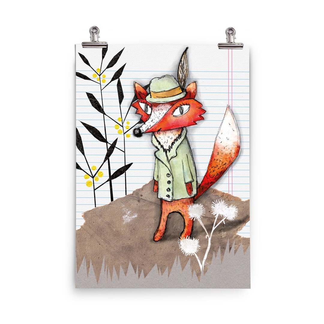 Poster, Fox, Children's Room, Nursery, Print, Decoration, Wall Mural ...
