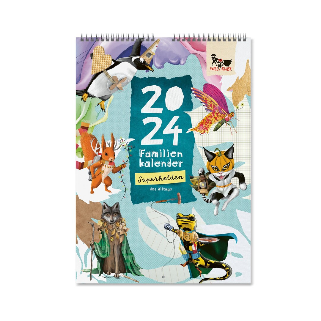 Family Calendar 2024 Annual Planner for the Whole Family, 5 Columns