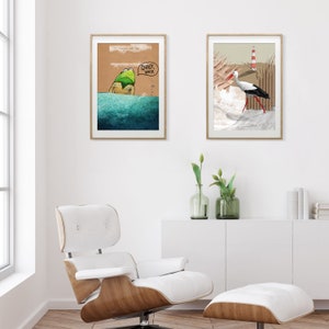 Poster - Frog, Children&#39;s Room Poster, Frog Illustration, Animal Motif for Children, Sustainable Wall Decoration, A2, A3