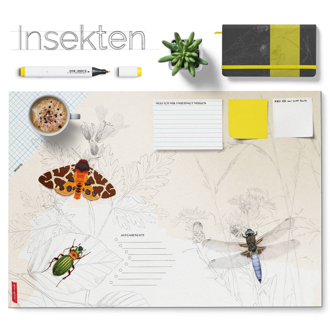 Sendpad Insect Desk Pad - Insects, Doodle Pad for All School Children, Gift for ...