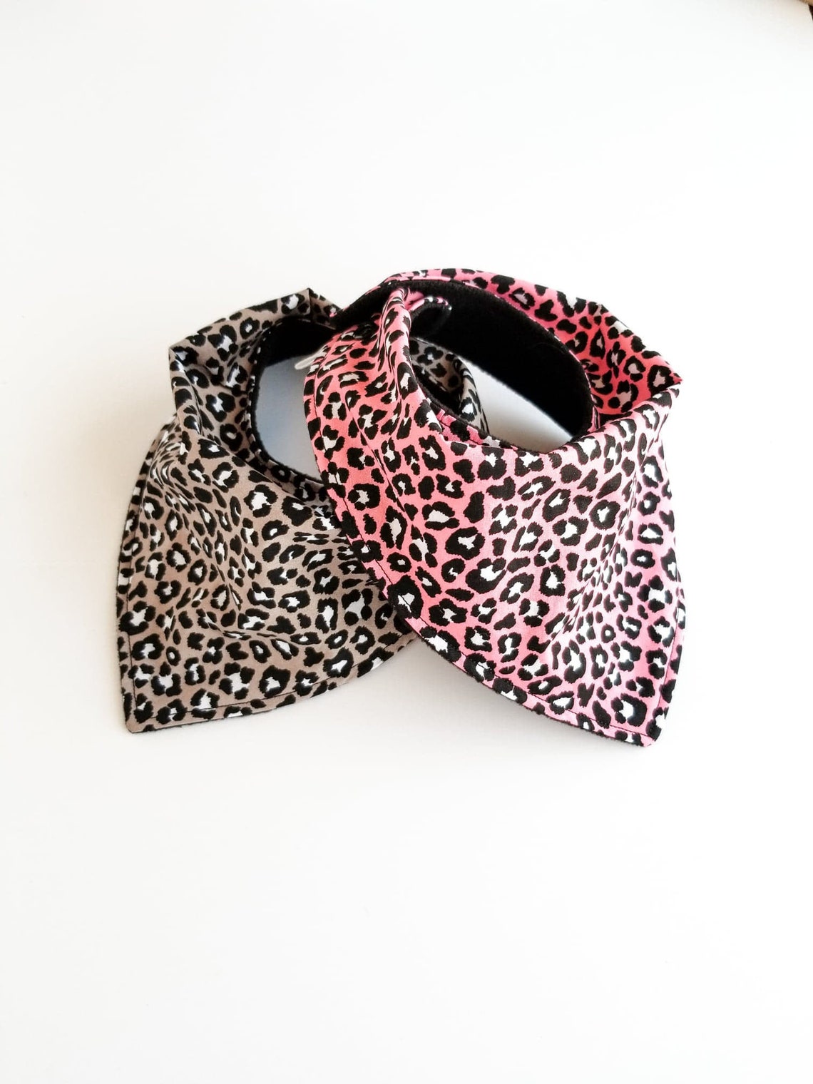 cheetah print snow bib
