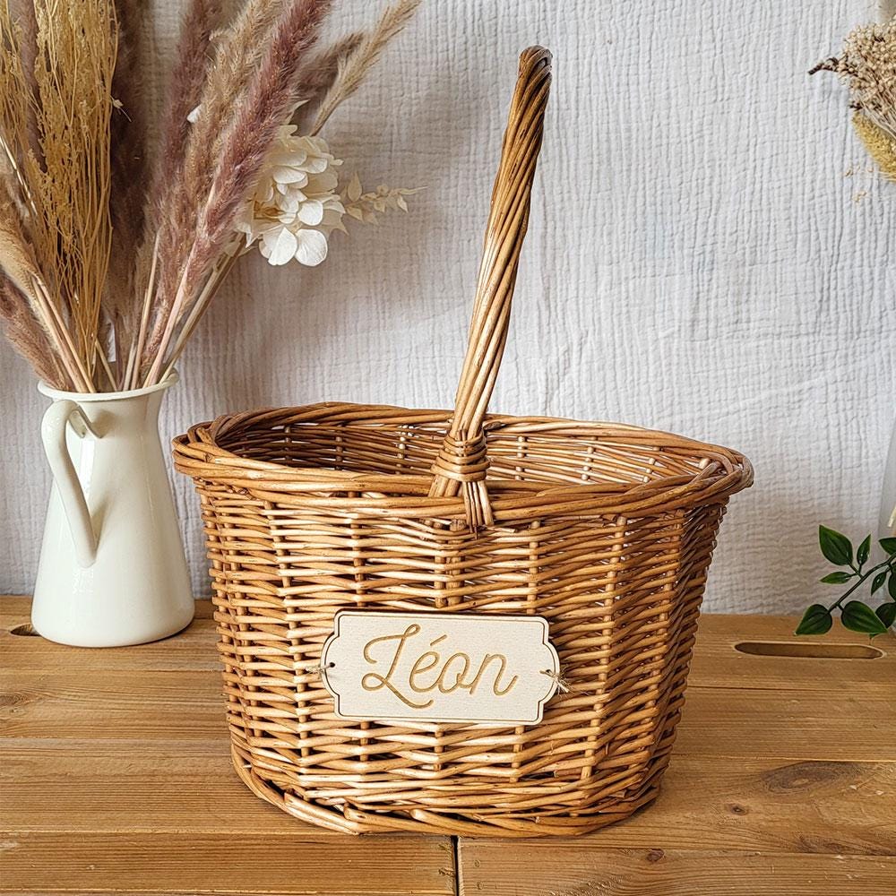 Panier de Pâques personnalisé avec nom